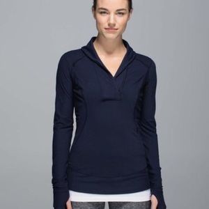 Lululemon think fast rulu pullover sz 6 inkwell
